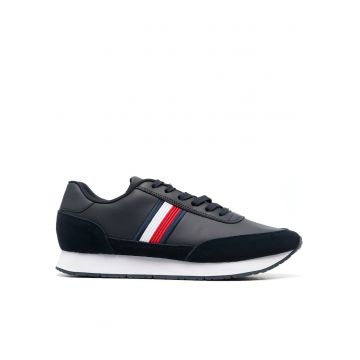 Pantofi sport barbati -  Piele/Nailon - Bleumarin - Marimea