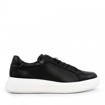 Sneakers bărbați CK Calvin Klein negri din piele 2379BP1016N