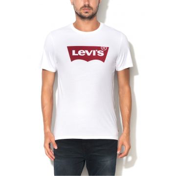 Tricou alb cu imprimeu logo