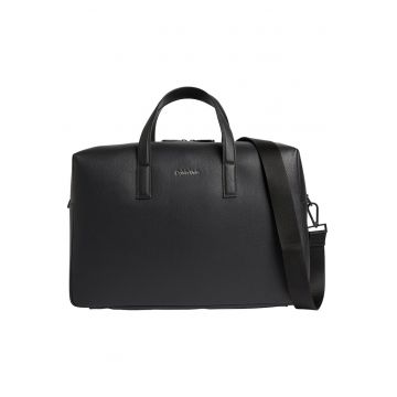 Geanta barbati Duffle -  Poliester reciclat/Poliuretan - Negru