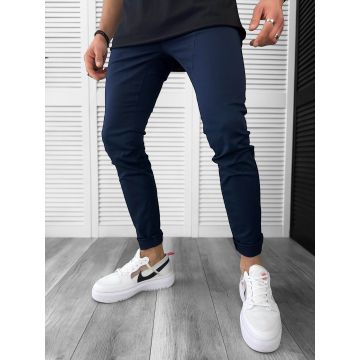 Pantaloni barbati casual bleumarin A8507 K8