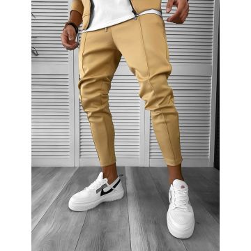 Pantaloni de trening barbati slim fit crem 10333  D2-1.1