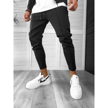 Pantaloni de trening barbati slim fit negru 10100  D2-1.1