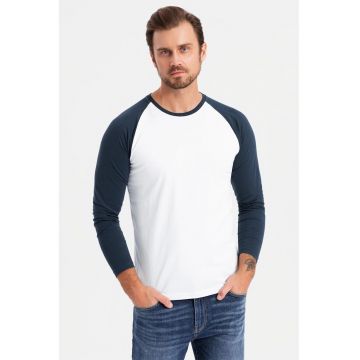 Bluza din bumbac cu maneci raglan