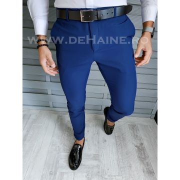 Pantaloni barbati eleganti bleumarin B1734  D2-1.2