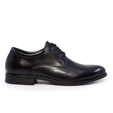 Pantofi derby bărbați Enzo Bertini negri din piele naturală 1099BP3257N