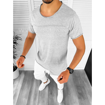 Tricou barbati gri slim fit M9721  N1-6.2