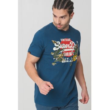 Tricou de bumbac cu model grafic