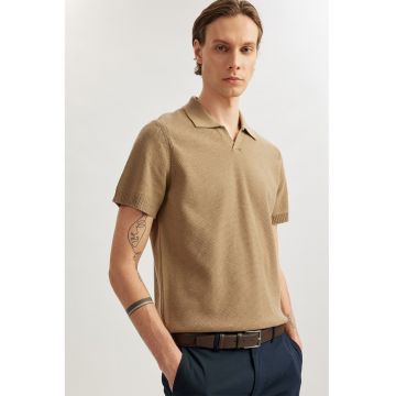 Tricou polo din amestec de in