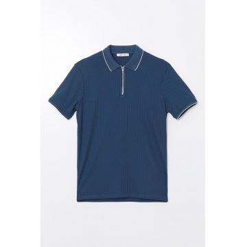 Tricou polo striat