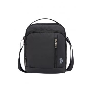 Geanta crossbody cu buzunare cu fermoar