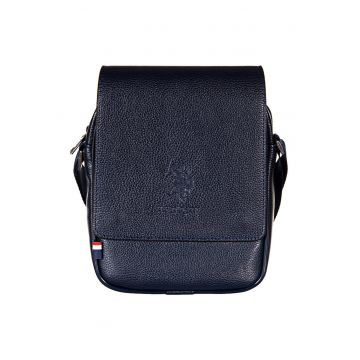 Geanta crossbody de piele cu clapa