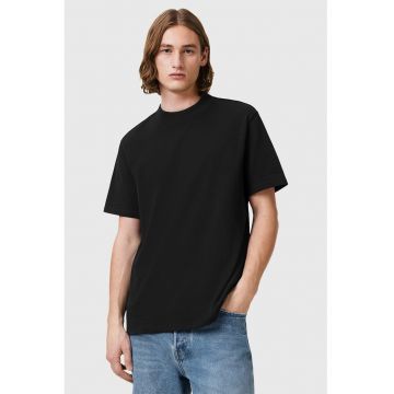 Tricou cu decolteu la baza gatului si model uni