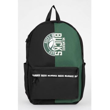 Rucsac unisex cu imprimeu cu Milwaukee Bucks