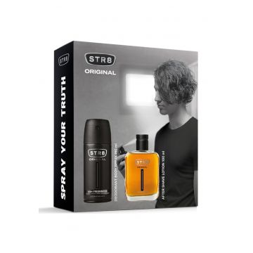 Set cadou  Original - Barbati: Lotiune dupa barbierit - 100 ml + Deodorant spray pentru corp - 150 ml