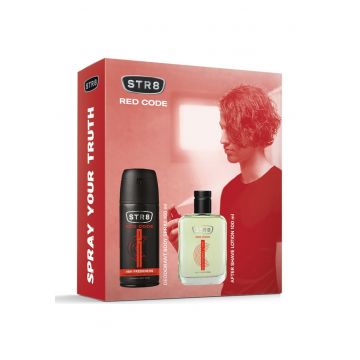 Set cadou  Red Code - Barbati: Lotiune dupa barbierit - 100 ml + Deodorant spray pentru corp - 150 ml