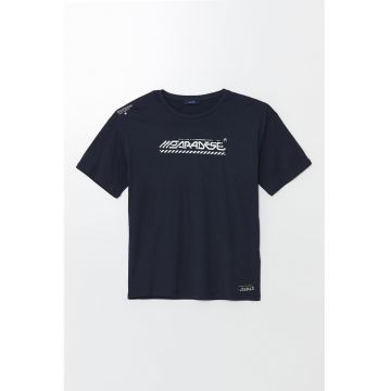 Tricou de bumbac cu imprimeu text