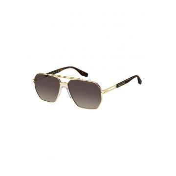 Ochelari de soare aviator cu rama metalica