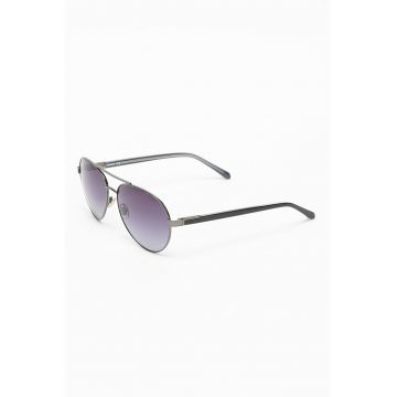 Ochelari de soare aviator cu rama metalica