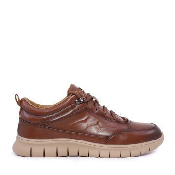 Pantofi casual bărbați Luca di Gioia cognac din piele 3919BP645CO