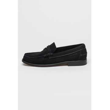 Pantofi loafer din piele intoarsa