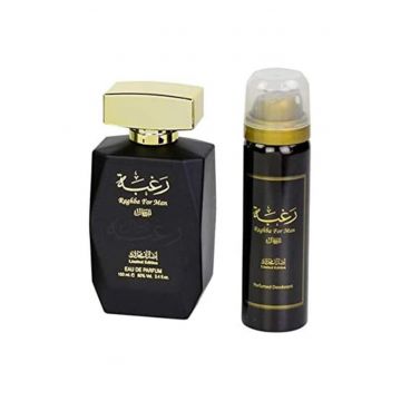 Set  Raghba - Barbati: Apa de Parfum - 100 ml + Deodorant Spray - 50 ml