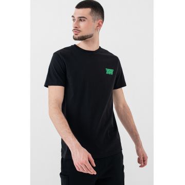 Tricou cu imprimeu logo discret