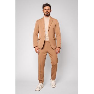 Costum sacou si pantalon lung Light Brown 14300