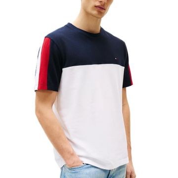 Tricou Tommy Hilfiger GLOBAL STRIPE COLOURBLOCK TEE