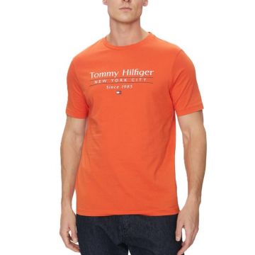 Tricou Tommy Hilfiger HILFIGER CENTER STACK TEE