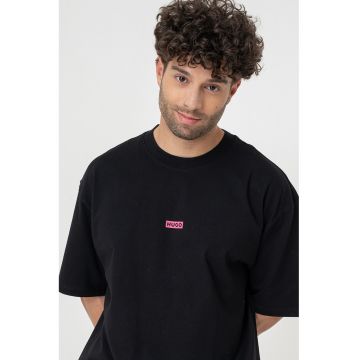 Tricou de bumbac cu logo Nalono