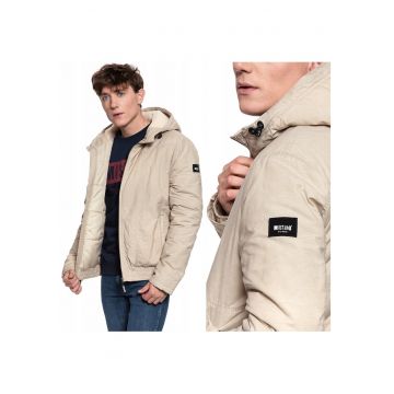 Jacheta De Iarna - Daniel H Puffer - Croiala Normala - Fermoar - 3 Buzunare - Cu Gluga - Bej Jacheta De Iarna - Daniel H Puffer - Croiala Normala - Fermoar - 3 Buzunare - Cu Gluga - Bej