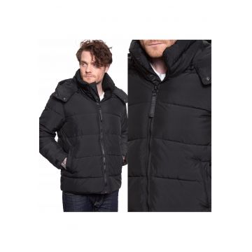 Jacheta De Iarna - Onsgrant Puffa Jacket - Croi Normal - Fermoar - Negru - 100% Poliester Jacheta De Iarna - Onsgrant Puffa Jacket - Croi Normal - Fermoar - Negru - 100% Poliester