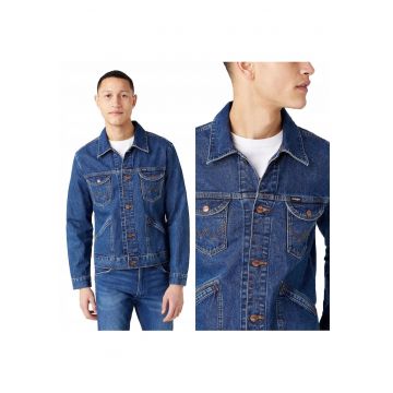 Jacheta Din Denim - 124Mj - Croi Regular - Inchidere: Nasturi - Compozitie Material: 100% Bumbac - Numar De Buzunare: 4 - Albastru - 1 Jacheta Din Denim - 124Mj - Croi Regular - Inchidere: Nasturi - Compozitie Material: 100% Bumbac - Numar De Buzunare: 4 - Albastru - 1