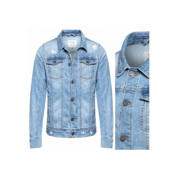 Jacheta Din Denim - Jacheta Din Denim - Croi: Regular Fit - Inchidere: Nasturi - Compozitie Material: 100% Bumbac - Numar De Buzunare: 4 - Albastra Jacheta Din Denim - Jacheta Din Denim - Croi: Regular Fit - Inchidere: Nasturi - Compozitie Material: 100% Bumbac - Numar De Buzunare: 4 - Albastra