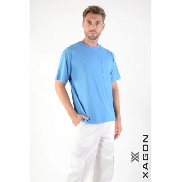 Tricou cu guler rotund și buzunar frontal 2Z87OVE Tricou cu guler rotund și buzunar frontal 2Z87OVE