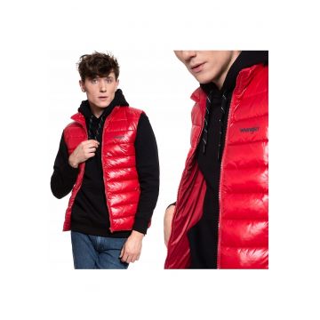 Vesta Fara Maneci - Vesta Puffer - Croiala Normala - Fermuar - Rosie - 2 Buzunare - Rosie Vesta Fara Maneci - Vesta Puffer - Croiala Normala - Fermuar - Rosie - 2 Buzunare - Rosie
