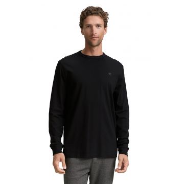 Bluza din bumbac cu decolteu la baza gatului Bluza din bumbac cu decolteu la baza gatului