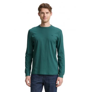 Bluza din bumbac cu decolteu la baza gatului Bluza din bumbac cu decolteu la baza gatului