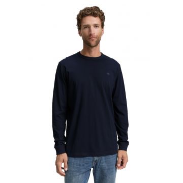 Bluza din bumbac cu decolteu la baza gatului Bluza din bumbac cu decolteu la baza gatului