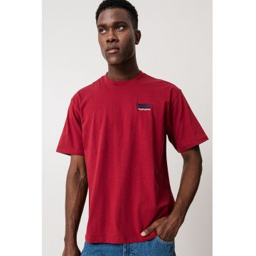 Tricou de bumbac cu logo in relief Tricou de bumbac cu logo in relief